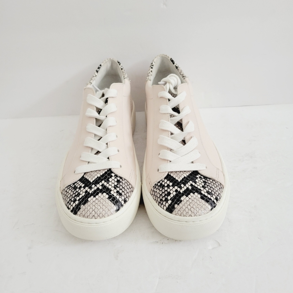 New Veronica Beard Natural Python Ivory Leather S… - image 4